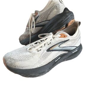 Brooks Glycerin 21 Running Shoes Mens 11 D Gray Black DNA Tuned Cushioned Road